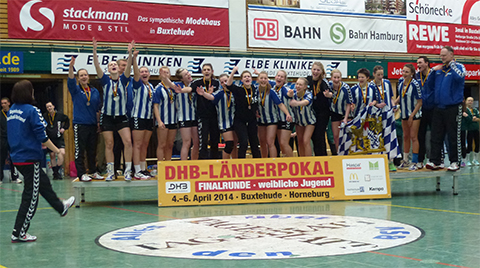 Das bayerische Team bei der Siegerehrung